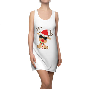 Reindeer Women's Cut & Sew Racerback Dress