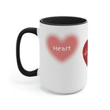 Valentines Coffee Lover Two-Tone Coffee Mugs, 15oz