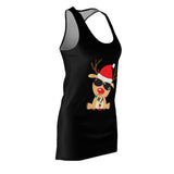 Reindeer Elf Women's Cut & Sew Racerback Dress