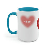 Valentines Coffee Lover Two-Tone Coffee Mugs, 15oz