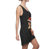 Reindeer Elf Women's Cut & Sew Racerback Dress