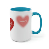 Valentines Coffee Lover Two-Tone Coffee Mugs, 15oz