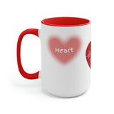 Valentines Coffee Lover Two-Tone Coffee Mugs, 15oz