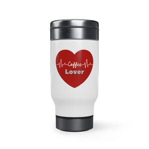 Stainless Steel Travel Mug with Handle, 14oz